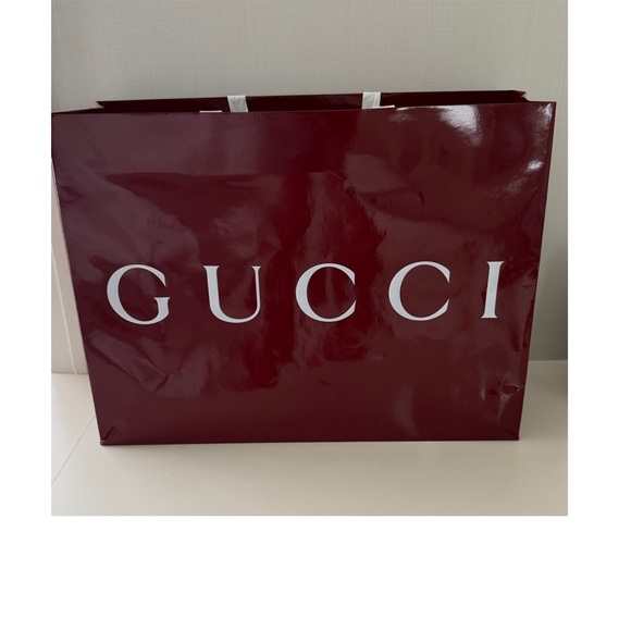 Gucci Deep Red gift with White Handles new - Picture 9 of 10